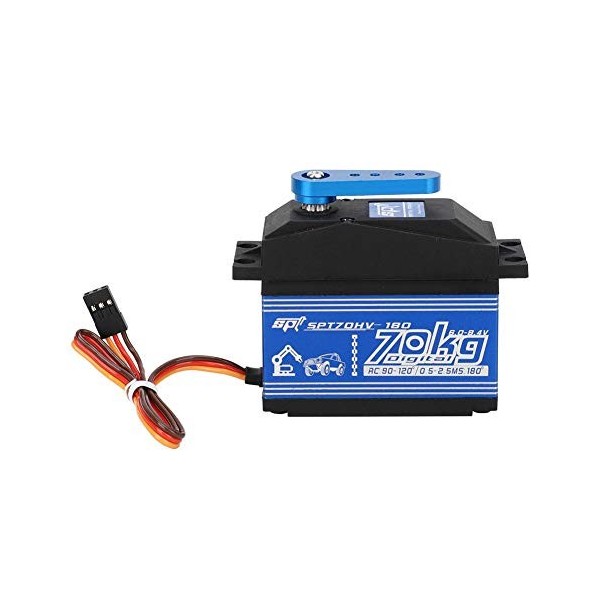 70KG RC Servo Digital Gear étanche en métal pour 1/5 SPTZOHV180W télécommande RC Voiture Partie Noir 