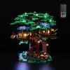 LIGHTAILING Jeu De Lumières Compatible avec Lego 21318 Ideas La cabane dans l’Arbre Modèle en Blocs De Construction：Version T