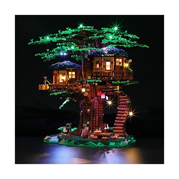 LIGHTAILING Jeu De Lumières Compatible avec Lego 21318 Ideas La cabane dans l’Arbre Modèle en Blocs De Construction：Version T