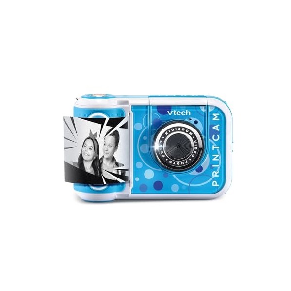 VTech - KidiZoom Print Cam Bleu, Appareil Photo Enfant à Impression