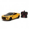 Jada Toys Transformers Voiture Bumblebee 2016 Chevy Camaro radiocommandée avec 2 canaux, Voiture radiocommandée en Avant/arri