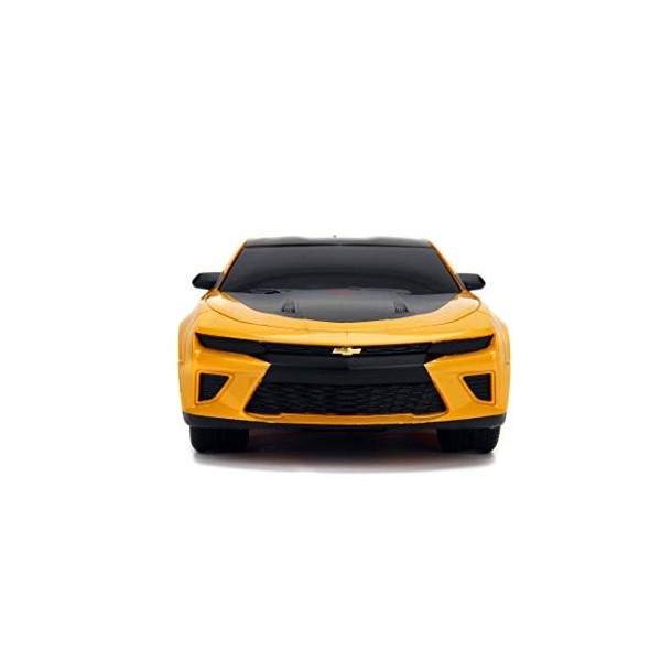 Jada Toys Transformers Voiture Bumblebee 2016 Chevy Camaro radiocommandée avec 2 canaux, Voiture radiocommandée en Avant/arri