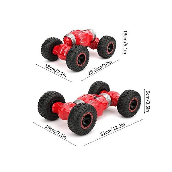 4WD RC Stunt Car, 1:16 2.4G Multi-Twist RC Stunt Truck Modèle de Voiture Double Side Driving RC Vehicle Toy