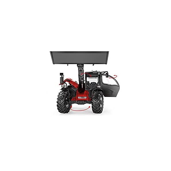 WIKING 077850 Manitou MLT 635, modèle 1:32, métal/plastique, à partir de 14 ans, bras de chargement avec mouvements réalistes