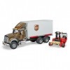 Bruder MACK Truck UPS met Vorkheftruck