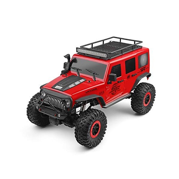 Goolsky WLtoys 104311 Voiture Télécommandée 4WD 1/10 2,4G 30 Min de Run Voiture Jeep SUV Moteur Brossé Tout-Terrain sur Cheni