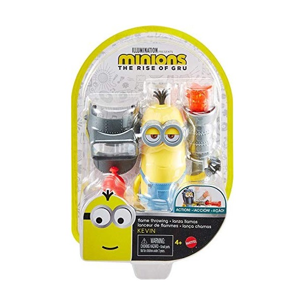 Minions figurine articulée Stuart en patins à roulettes, jouet pour enfant, GMD98