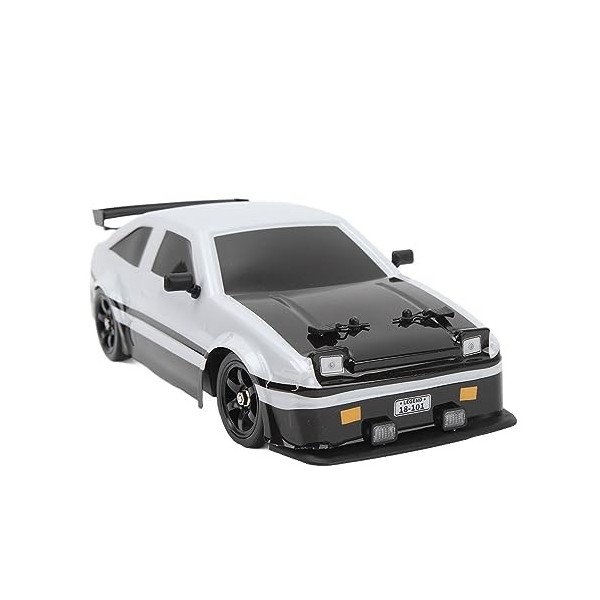 DKaony RC Drift Car, et Blanc 2.4Ghz 1:16 Télécommande Voiture 4 Roues Motrices LED Lumières 500mah pour la Maison