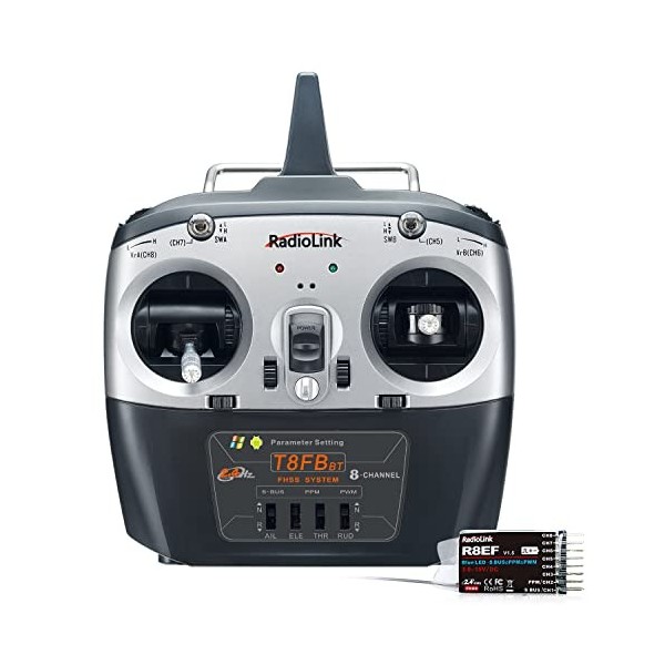 Radiolink T8FB 2,4 GHz 8 canaux RC émetteur et récepteur à Distance R8EF Dual Stick RC Radio Commande Controller pour RC Avio