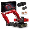 SDXFUWA 15062 Technic Excavator, Télécommande de rétrocaveuse motorisée APP Control & RC Model, Véhicule de Construction pour