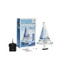 PLAYSTEAM Voyager 280 RC Controlled Wind Powered Sailboat in Red - 17.5" Tall