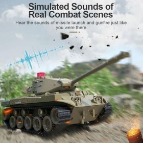 Keenso RC Réservoir 1/30 Télécommande Réservoir Jouet Enfants Enfant Véhicule Modèle Jouet Cadeau Vert 