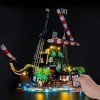 BRIKSMAX Kit de LED pour Lego Ideas Pirates of Barracuda Bay,Compatible avec la Maquette Lego 21322, La Maquette de Construct