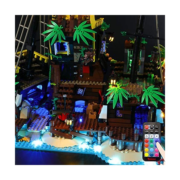 BRIKSMAX Kit de LED pour Lego Ideas Pirates of Barracuda Bay,Compatible avec la Maquette Lego 21322, La Maquette de Construct