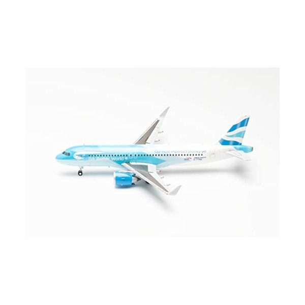 Herpa Airbus A320neo British Airways-BA Better World Echelle 1:200-modèle dobjet de Collection, décoration, Avion sans Pied 