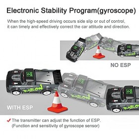 Mostop Voiture de dérive télécommandée 1/16 20 MPH haute vitesse RC Drifting Car pour adultes, ESP Proportional Throttle & Sp