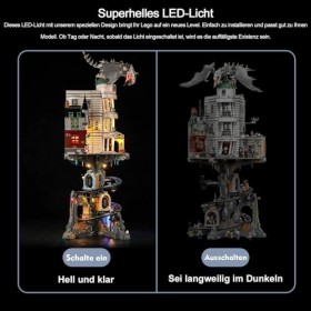 Kit déclairage à télécommande pour banque de sorcier Lego Gringotts – Édition Collectors pas Lego , kit déclairage LED pou
