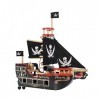 Le Toy Van - TV246 - Pirate Galion jeu en bois 3 ans, bateau pirate de Barbarossa, 2 pirates inclus, phosphorescent, 48 x 24 