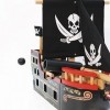 Le Toy Van - TV246 - Pirate Galion jeu en bois 3 ans, bateau pirate de Barbarossa, 2 pirates inclus, phosphorescent, 48 x 24 