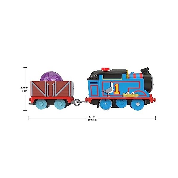 Fisher-Price Thomas et Ses Amis Coffret Train Les Sons de Chicalor : Livraison de Cranky la Grue, Locomotive motorisée Thomas