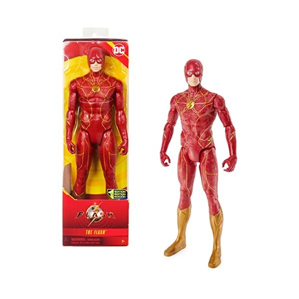 DC COMICS THE FLASH - Figurine Flash 30 Cm - Figurine Flash Articulée 30 Cm - Revivez Les Aventures De Lhomme A Grande Vites