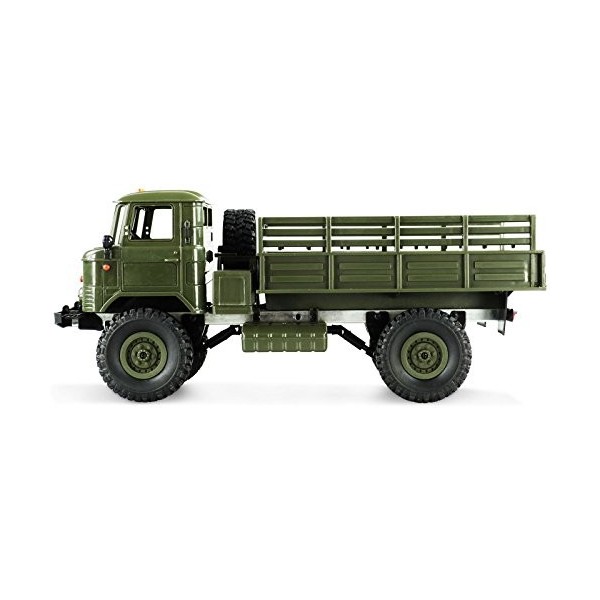 Amewi 22324 GAZ-66 Gruen Brushed 1:16 RC modèle Camion électrique 4 Roues motrices 4WD RTR 2,4 GHz avec Batterie, Vert