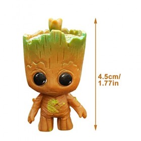 Hilloly 4 Pcs Baby Groot, Baby Groot Figurine, Les Gardiens de la Galaxie 2, Figurine Groot Flowerpot Bébé Modèle Mignon - Gr