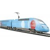 Mehano - Coffret de Train TGV Ouigo avec Transformateur et Régulateur de Vitesse - Echelle Ho, Bleu