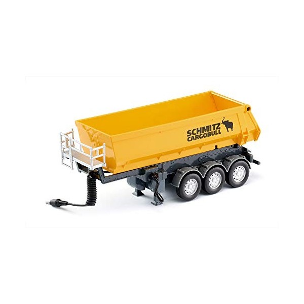 siku 6734 Control 3-Axled Tipping semi-Trailer, Yellow