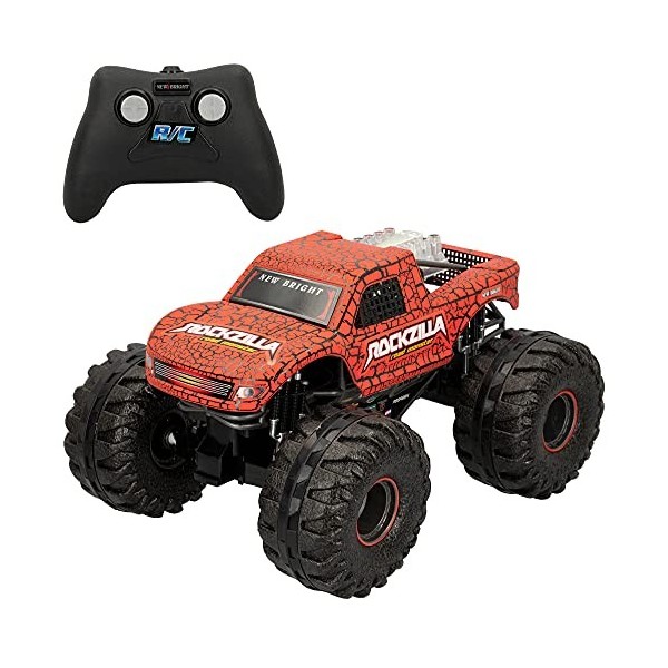 COLORBABY New Bright 46805 Voiture RC 1:10 Zilla USB Sortiert Rouge/Bleu 