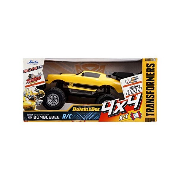 Jada Toys 253119001 Transformers Elite RC Bumblebee 1:12 Véhicule RC déant électrique Monstertruck