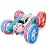 bubbacare Voiture télécommandée pour enfants, RC Stunt Car avec commande manuelle, rotation à 360°, cadeau pour enfants, rose