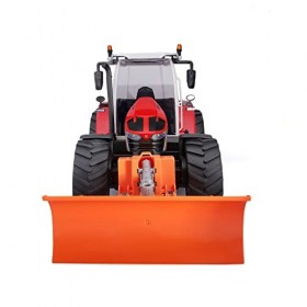 Maisto- Tracteur Massey Ferguson 5S.145 avec Pousse-Neige Auto Véhicule télécommandé, M82724, Rouge