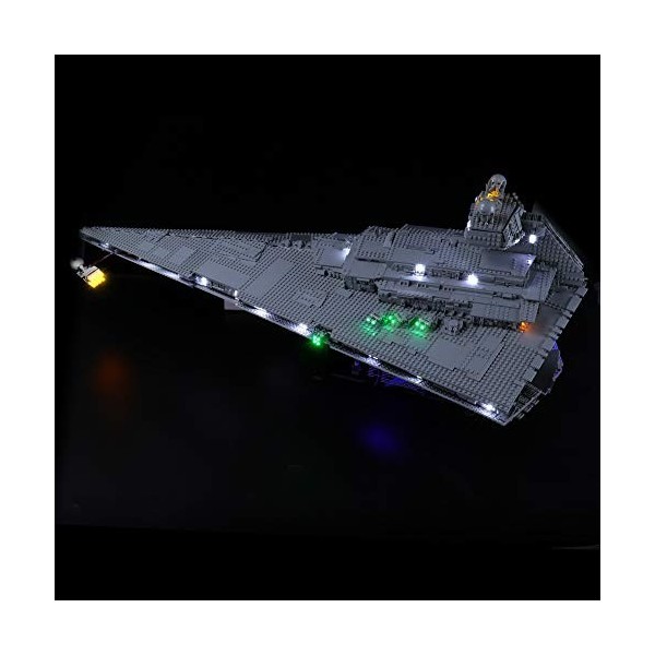 BRIKSMAX Kit de LED pour Imperial Star Destroyer,Compatible avec la Maquette Lego 75252, La Maquette de Construction nest Pa