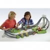 Hot Wheels Circuit Deluxe Mario Kart motorisé, coffret de jeu pour voitures à connecter avec circuit et pistes, emballage fer