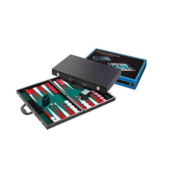 Jeu de stratégie Philos Pierres de backgammon grand format (30pcs) 35x8mm