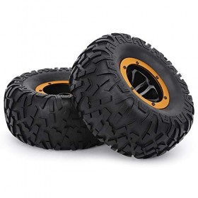 Tbest Pneu RC, 2.2 Pouces 135 mm 1/10 RC Pneus de Voiture sur Route Pneus gonflables Mise à Niveau de pièces de Rechange pour