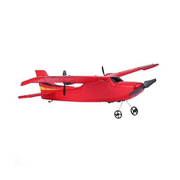 Avion RC, Jouet davion RC prêt à Voler, Avion télécommandé 2.4G, Planeur RC Facile à Piloter pour Les Enfants débutants Roug