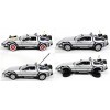 OPO 10 - Welly - Lot des 4 Voitures Delorean des Films Retour vers Le Futur - échelle 1:24 Ref: L4 