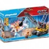 Playmobil 70442 Dragline avec Mur de Construction- City Action - La Construction- La Vie de Chantier Chantier