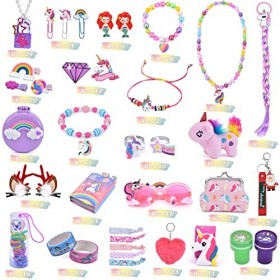 Calendrier De Lavent 2023 Fille Compte à Rebours Noël Licorne Bijoux Bracelet Collier Bague Boucles Doreilles Clip Lunettes