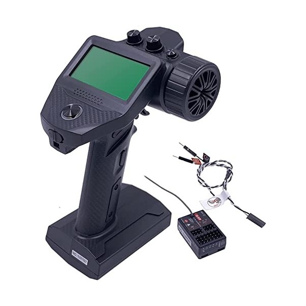 ZIJUNYUAN Flysky FS-G7P Émetteur radio pour voiture et bateau avec FS-R7P 7 canaux 2,4 GHz Contrôle de surface pour récepteur