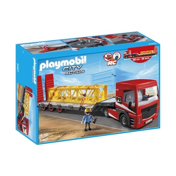 Playmobil - 5467 - Figurine - Tracteur Routier avec Grande Remorque