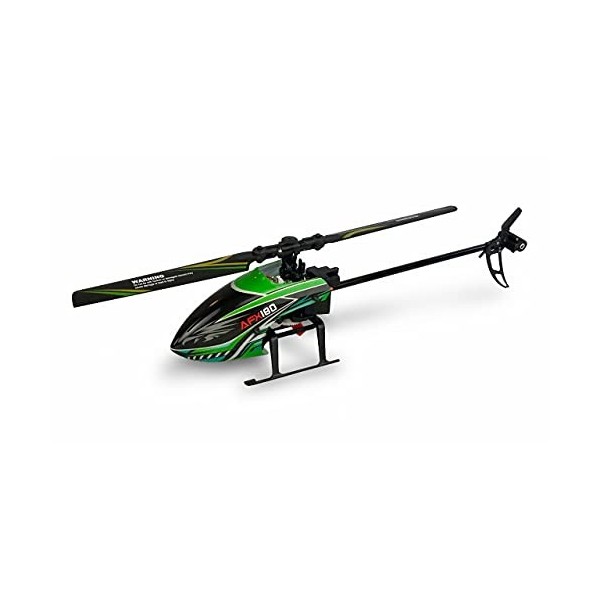 Amewi 25314 AFX180 Hélicoptère à Rotor Unique 4 canaux 6G RTF 2,4 GHz avec Fonction démarrage Automatique et émetteur LCD Ver