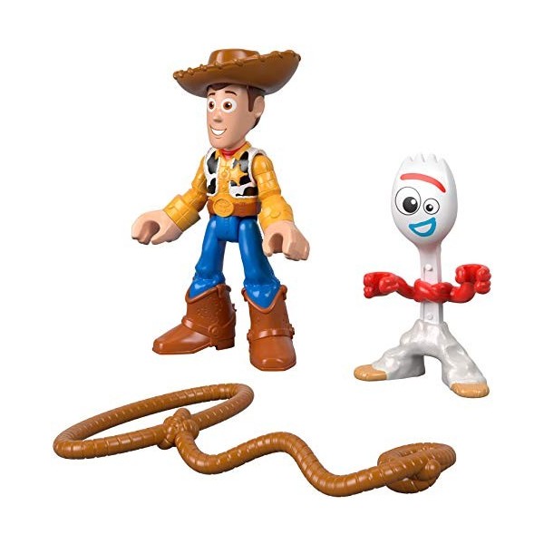 Imaginext Disney Pixar Toy Story 4, Figurines Fourchette et Woody, Jouet pour Enfant Dès 3 ans, GBG90