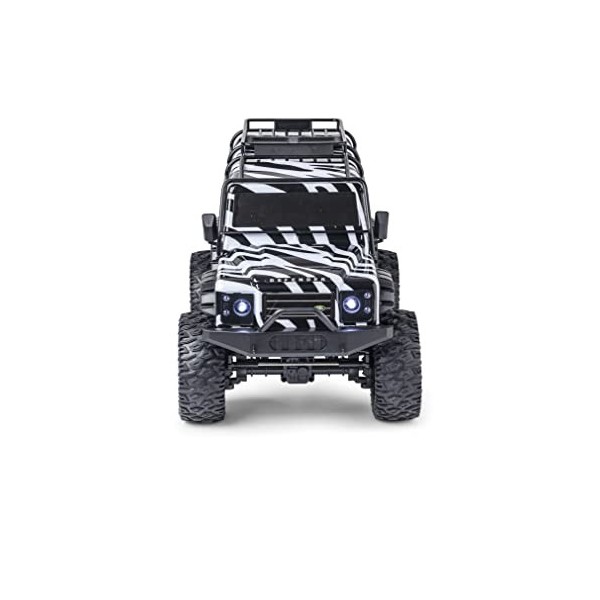 Carson 500404239 1:8 Land Rover Defender 100% RTR Safari - Voiture radiocommandée, véhicule RC, Batteries et radiocommande in