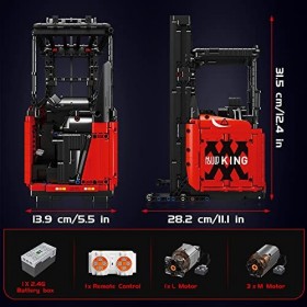 Mould King 17041 Technique Télécommandée Chariots élévateurs Blocs de construction Modèle 2,4 GHz RC Véhicules de constructio