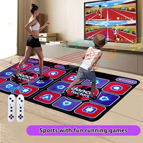 Tapis de Danse électronique pour Enfants, Tapis de Jeu de Danse Musicale pour Filles avec USB et Télécommande, Tapis de Danse