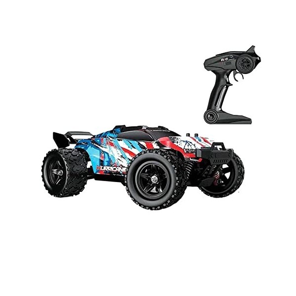 QIYHBVR RC Cars Voiture Télécommandée, 1:18 4WD Haute Vitesse 50KM/H Tout Terrain Télécommande Monster Truck, 2.4GHZ Véhicule