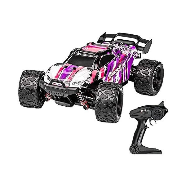 QIYHBVR RC Cars Voiture Télécommandée, 1:18 4WD Haute Vitesse 50KM/H Tout Terrain Télécommande Monster Truck, 2.4GHZ Véhicule